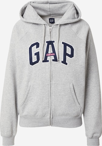 GAP Sweatjacke in Grau: Vorderseite