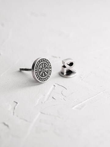 REYTEL Earring 'VEGVISIR. RUNES' in Silver