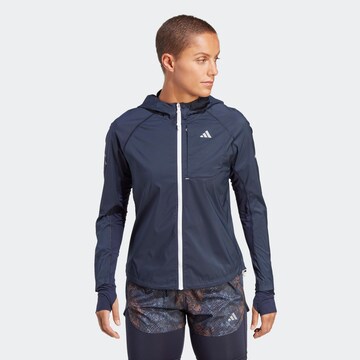 ADIDAS PERFORMANCE Athletic Jacket 'Fast ' in Blue: front