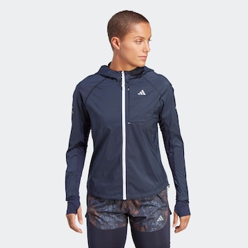 Veste de sport 'Fast ' ADIDAS PERFORMANCE en bleu : devant