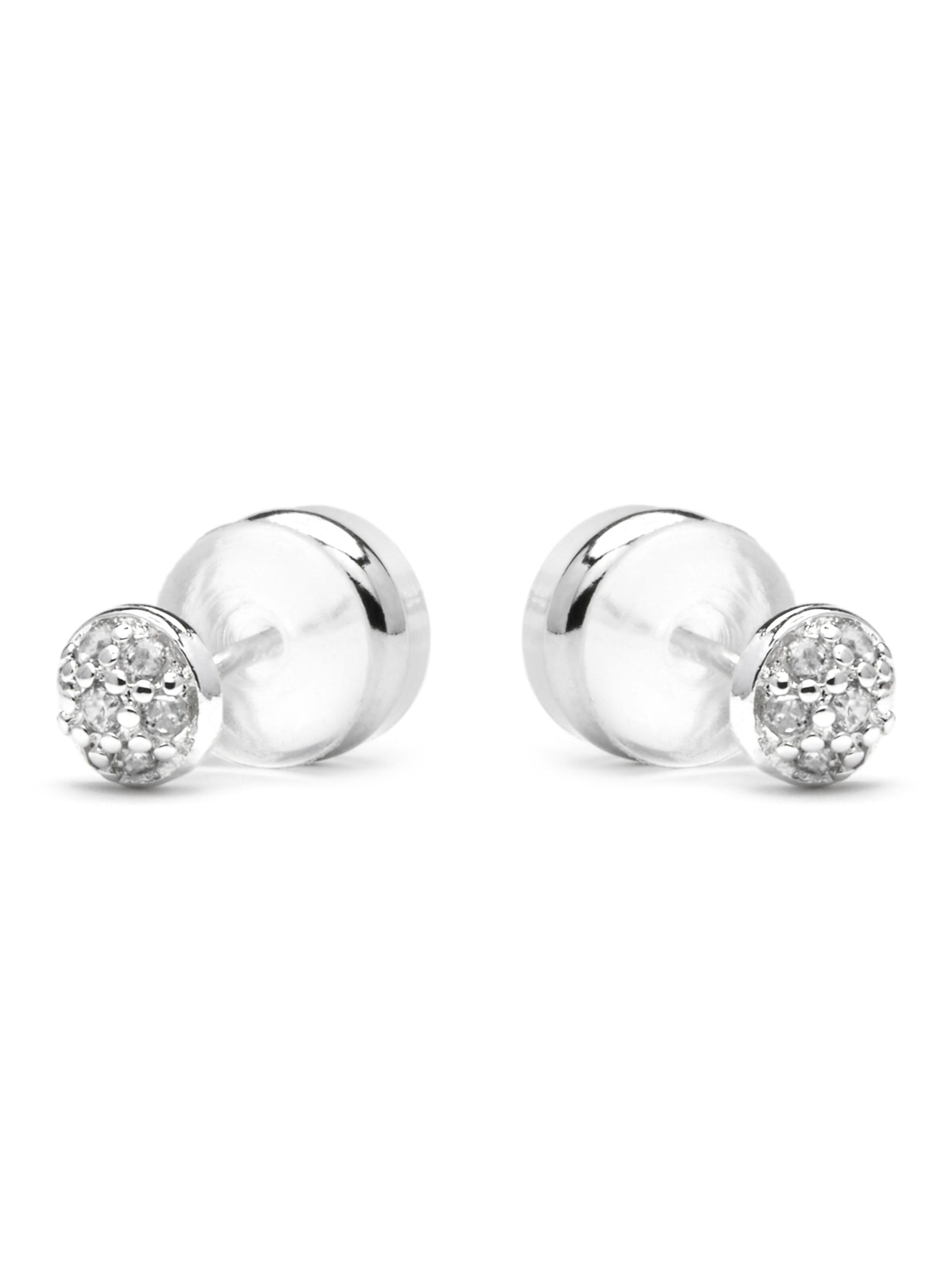 Luxenter Oorbellen 'Chikra' in Zilver: voorkant