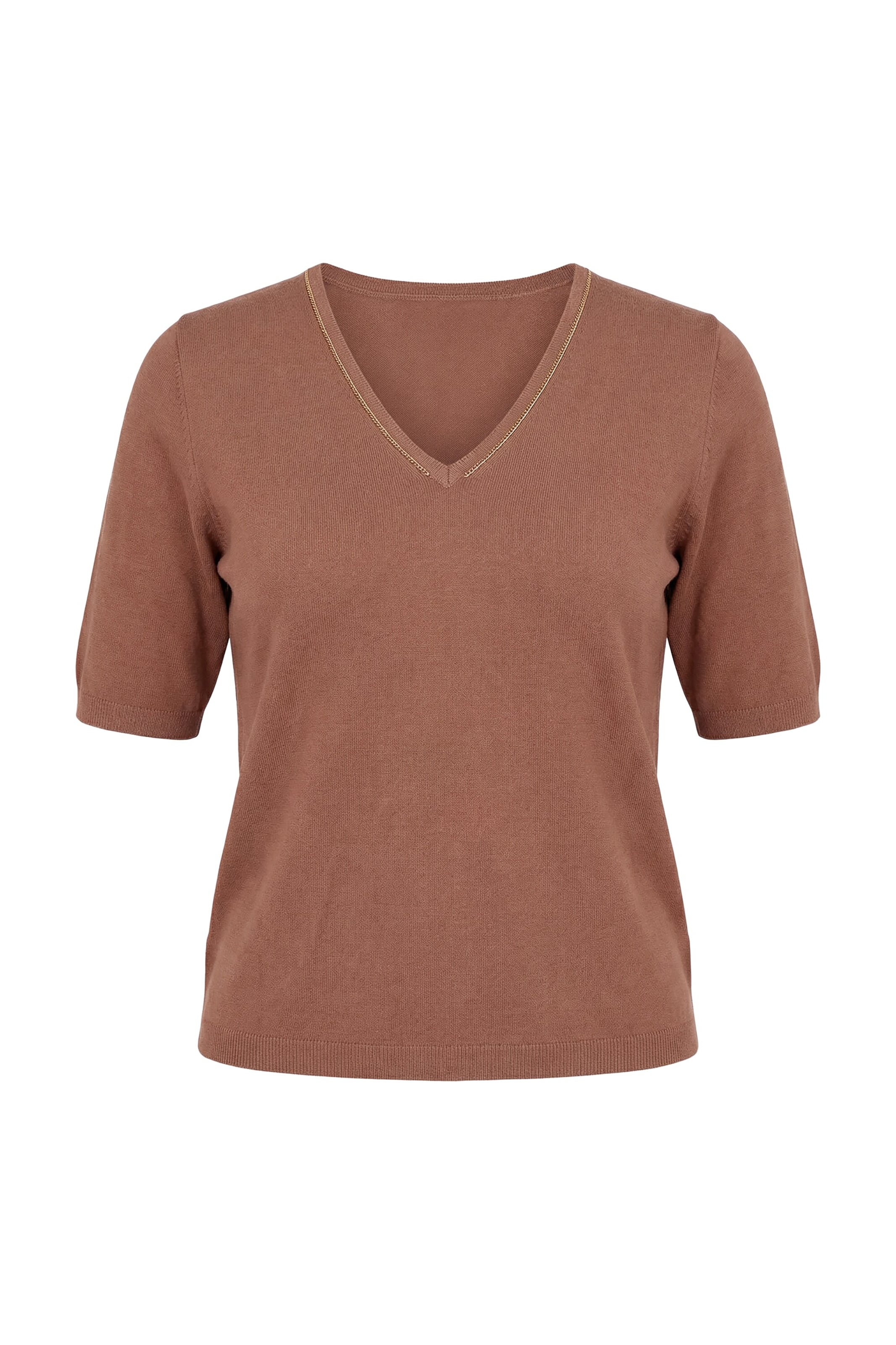 Ulla Popken Pullover in Braun: Vorderseite