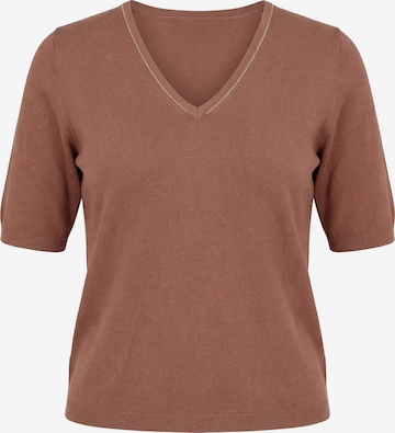 Ulla Popken Sweater in Brown: front