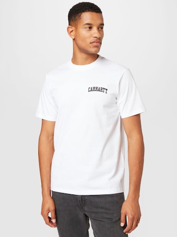balts Carhartt WIP T-Krekls: no priekšpuses