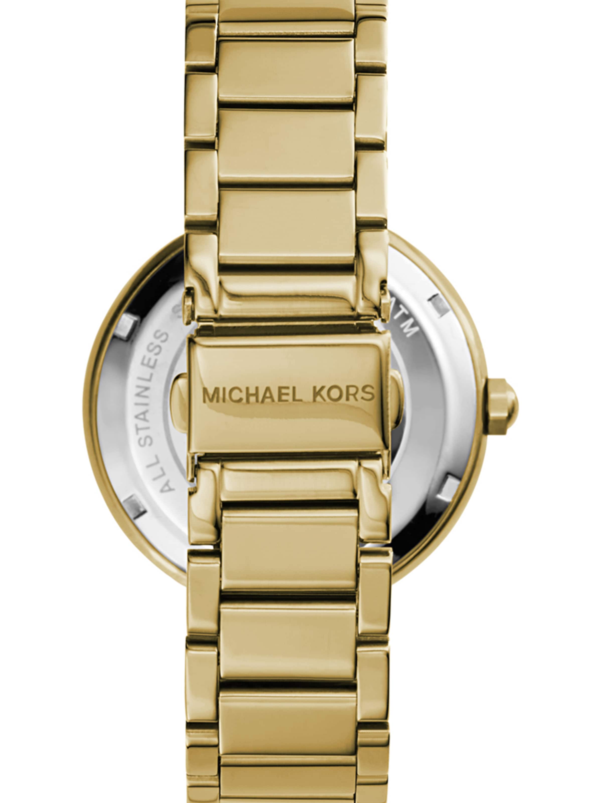 MICHAEL Michael Kors Analogt ur 'PARKER' i guld: tilbage