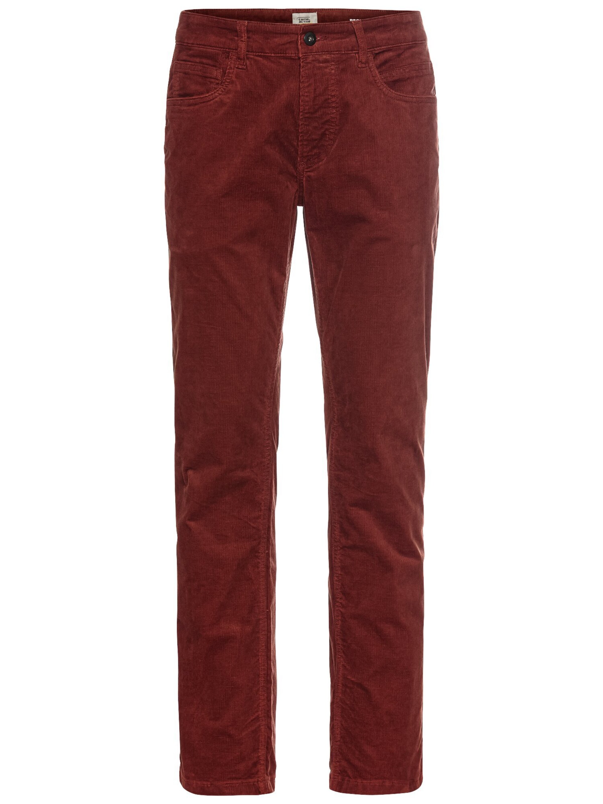 CAMEL ACTIVE Regular Fit 5-Pocket Cordhose in Rot: Vorderseite