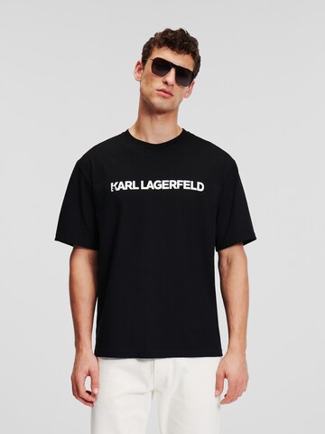 Karl Lagerfeld Póló - fekete: elől