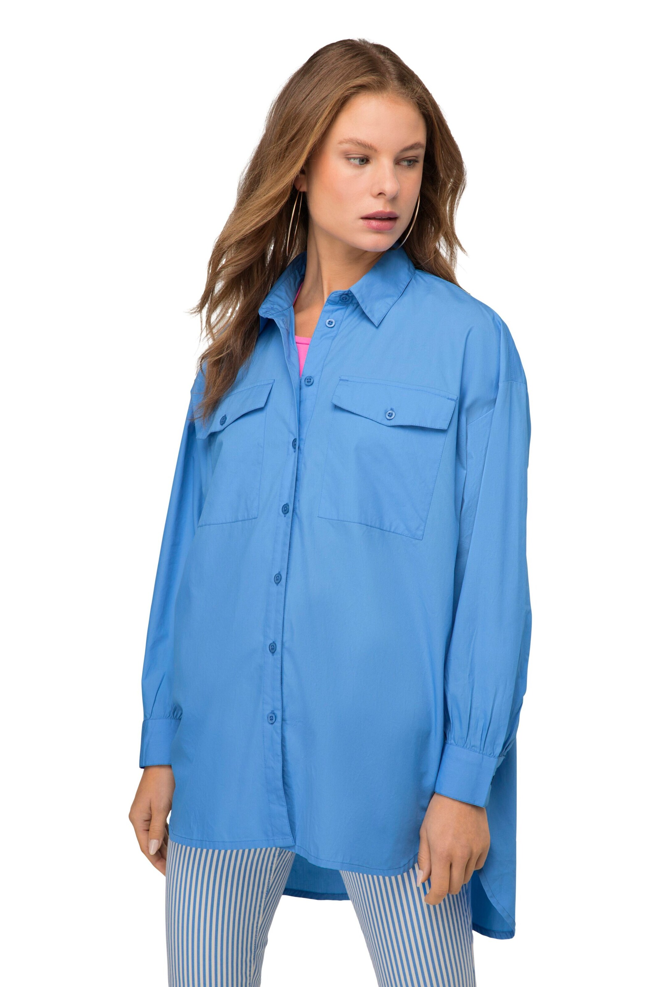 LAURASØN Bluse in Blau: Vorderseite