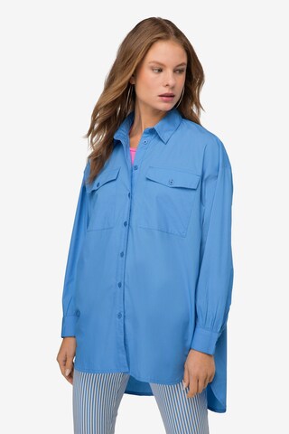 LAURASØN Blouse in Blauw: voorkant