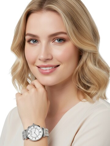 Emporio Armani Analoog horloge 'Gianni' in Zilver