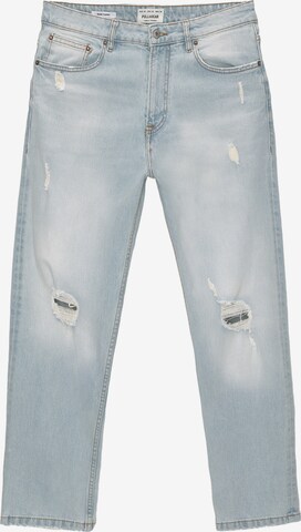 Pull&Bear Regular Jeans in Blauw: voorkant