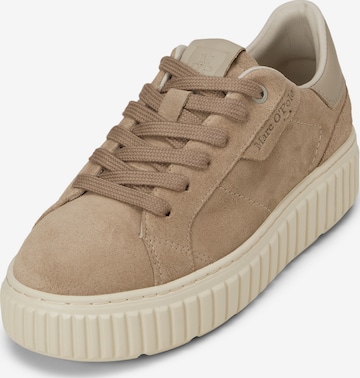 Baskets basses Marc O'Polo en marron : devant