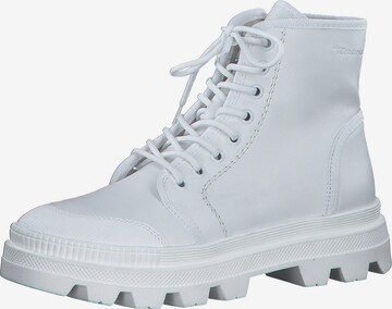 TAMARIS - Botines con cordones en blanco: frente