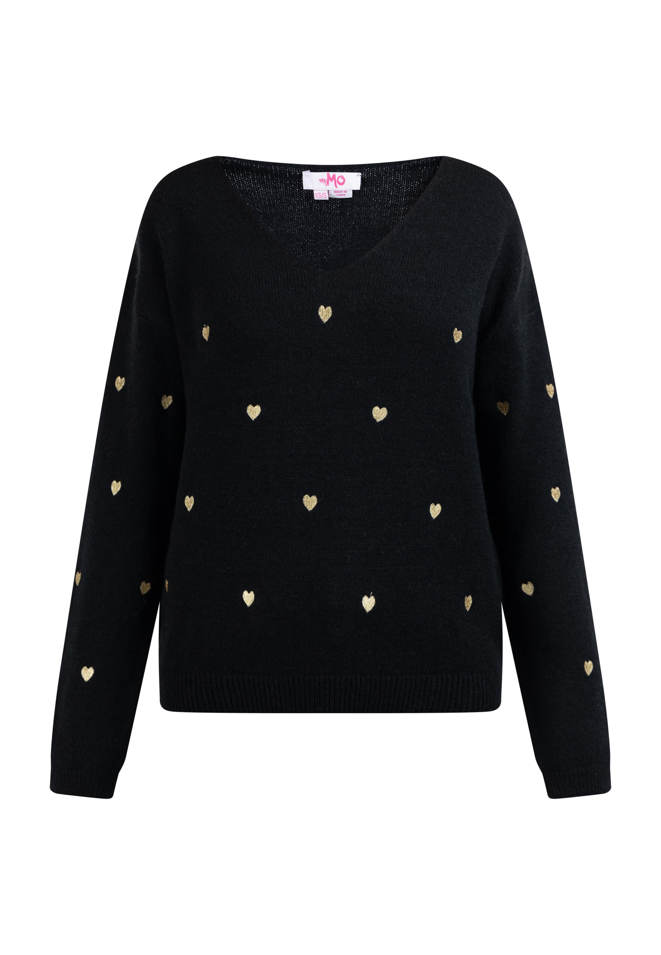 MYMO Pullover in Schwarz: Vorderseite