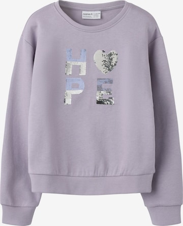 NAME IT Sweatshirt in Purple: front