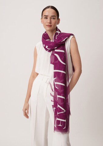 COMMA Scarf in Purple: back