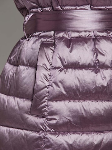 Manteau mi-saison MADELEINE en violet