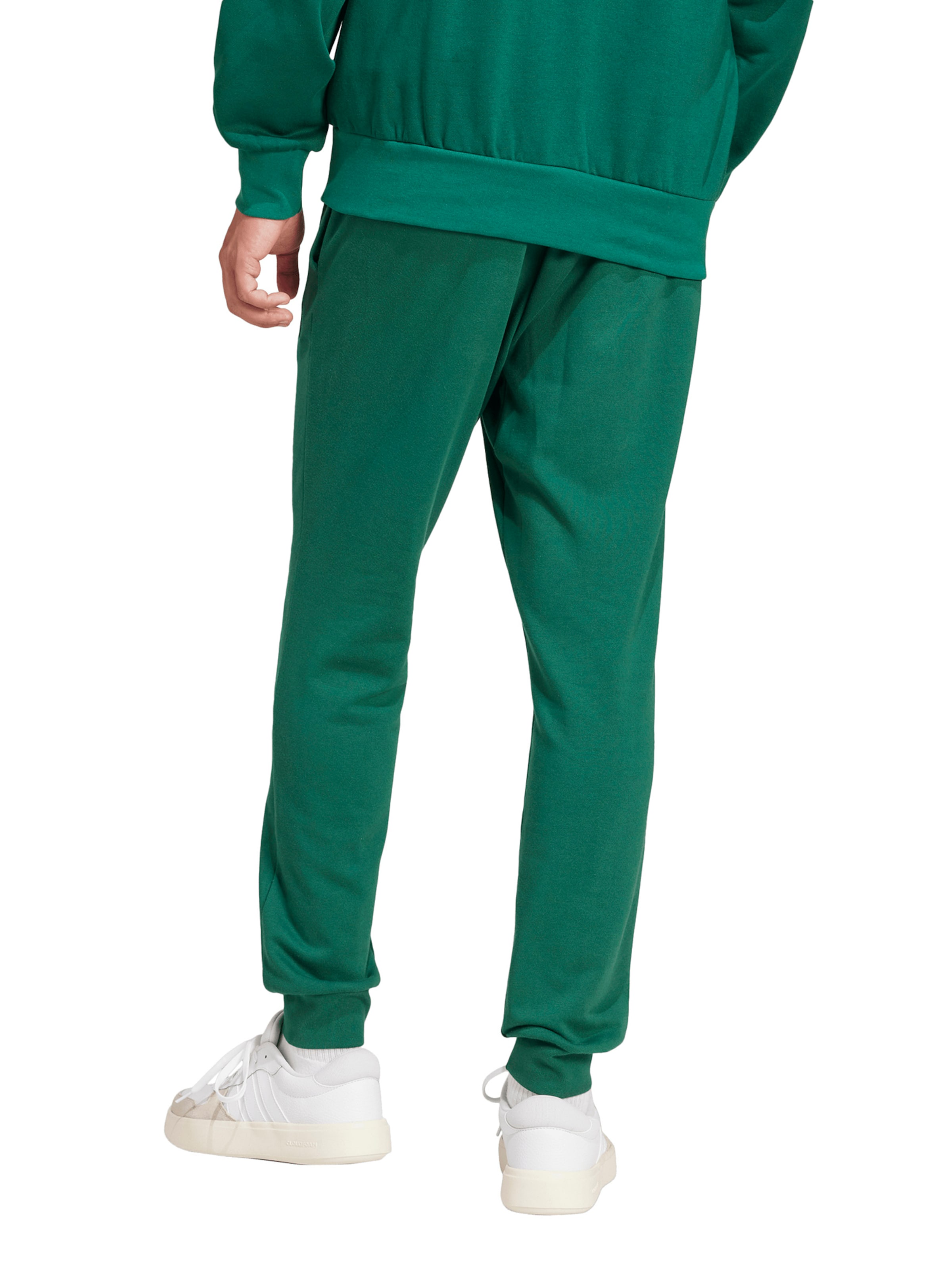 ADIDAS SPORTSWEAR Tapered Sportbroek 'Essentials Feel Cozy' in Groen