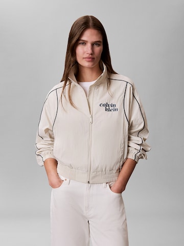 Veste mi-saison Calvin Klein Jeans en beige : devant