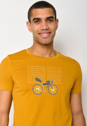 Maglietta 'Bike Gravel' di GREENBOMB in giallo
