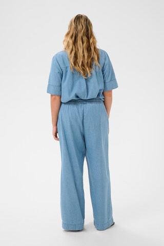 KAFFE CURVE - Loosefit Pantalón 'Jada' en azul