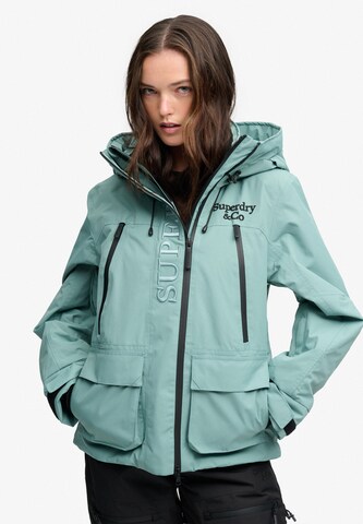 Superdry & Co Sportjas 'Ultimate Freestyle' in Groen: voorkant