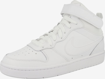 Baskets 'Court Borough 2' Nike Sportswear en blanc : devant