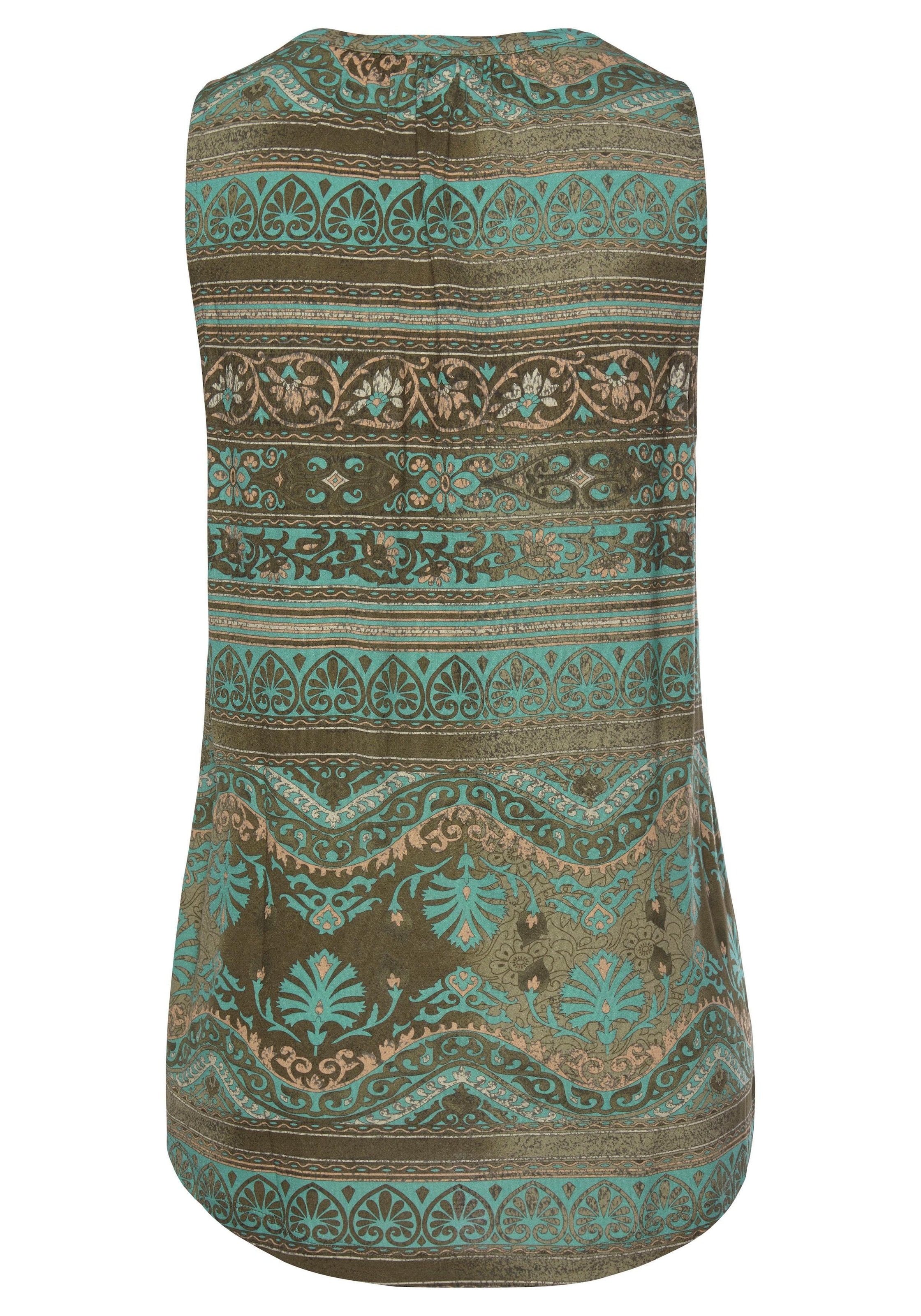 LASCANA Blúzka 'Foulard' - Modrá