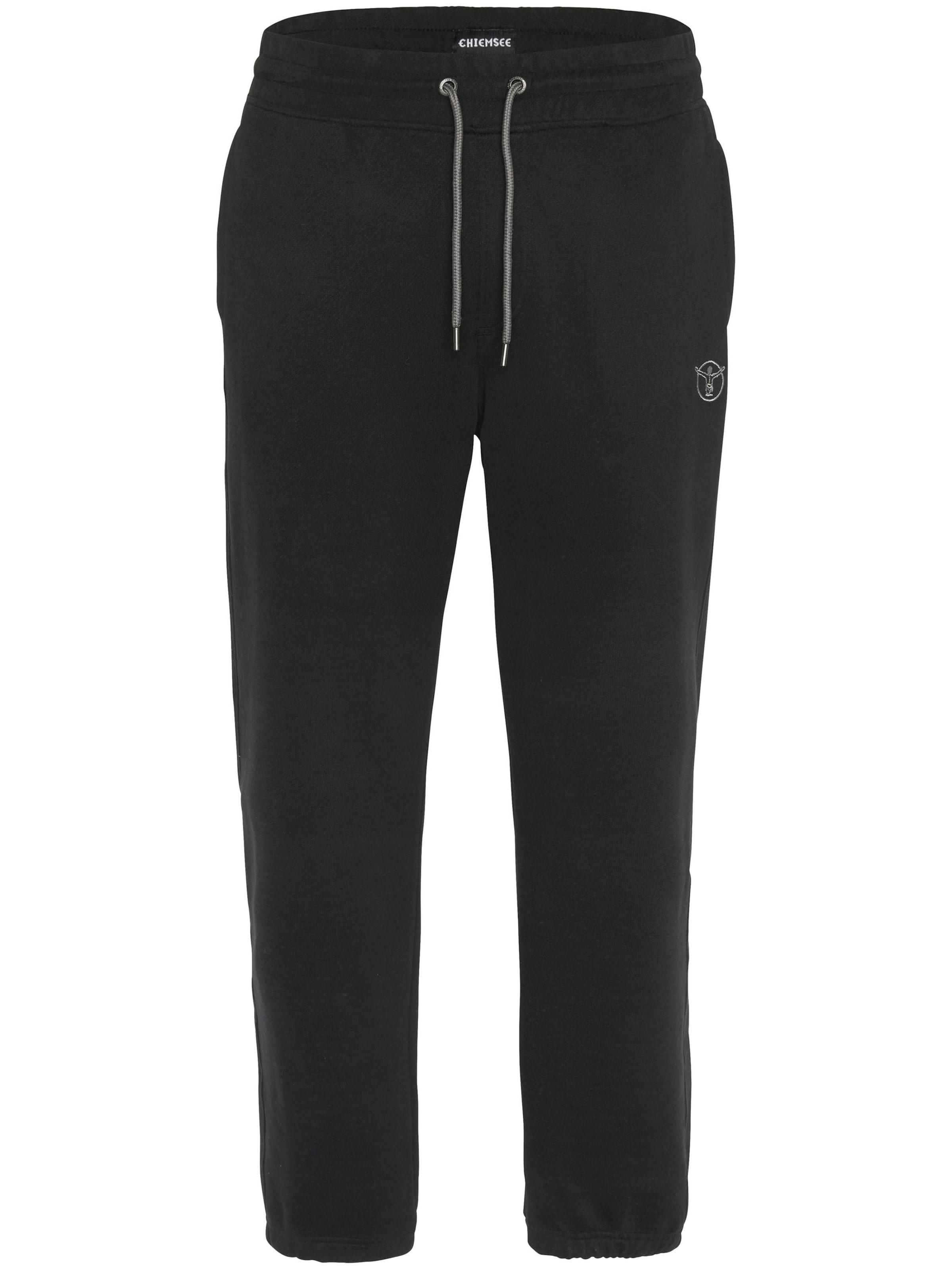 CHIEMSEE Tapered Pants in Black: front