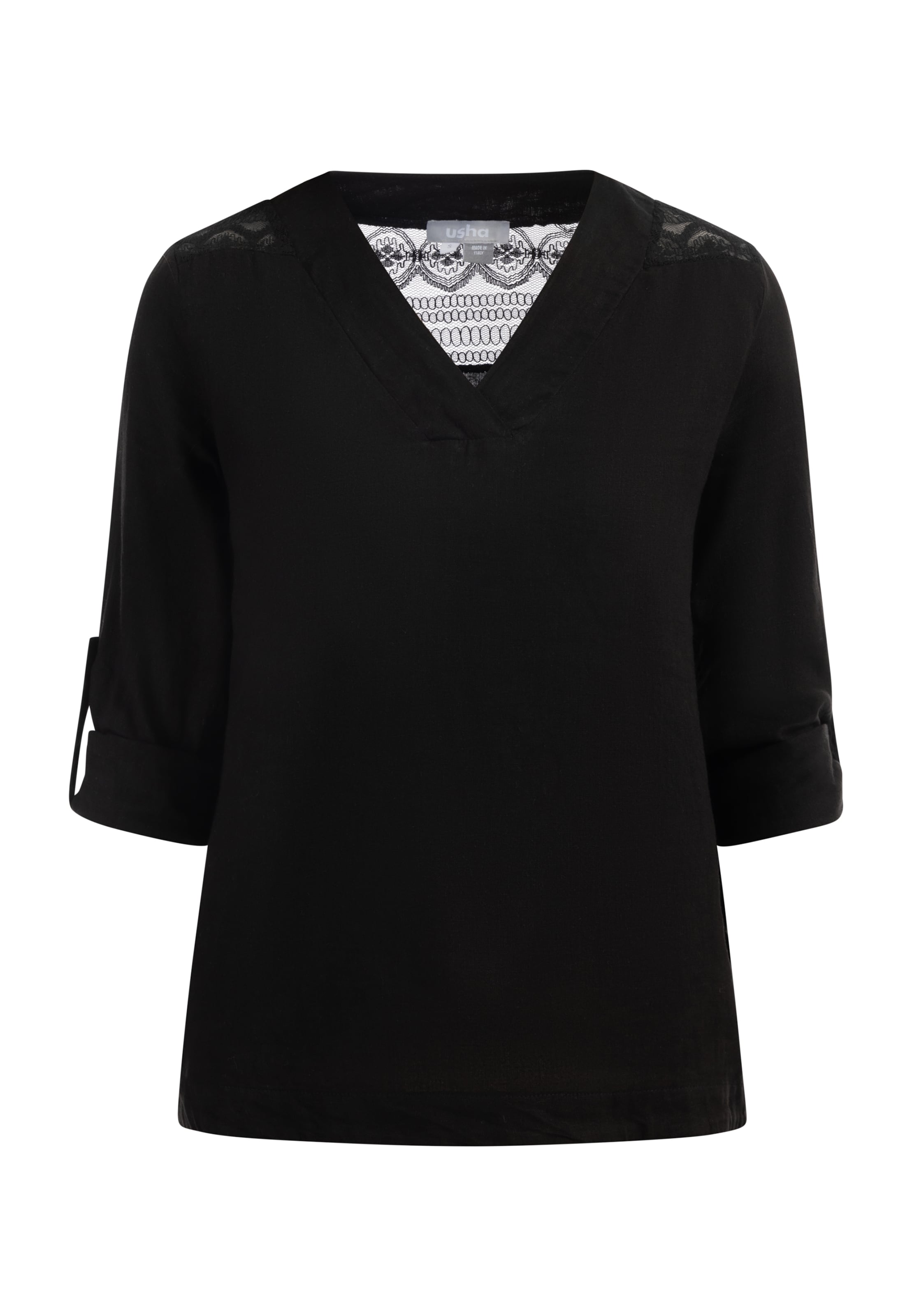 Bluză de la Usha pe negru: față