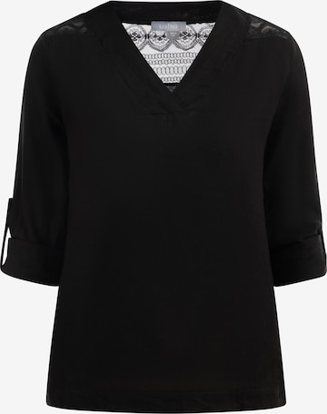 Chemisier Usha en noir : devant