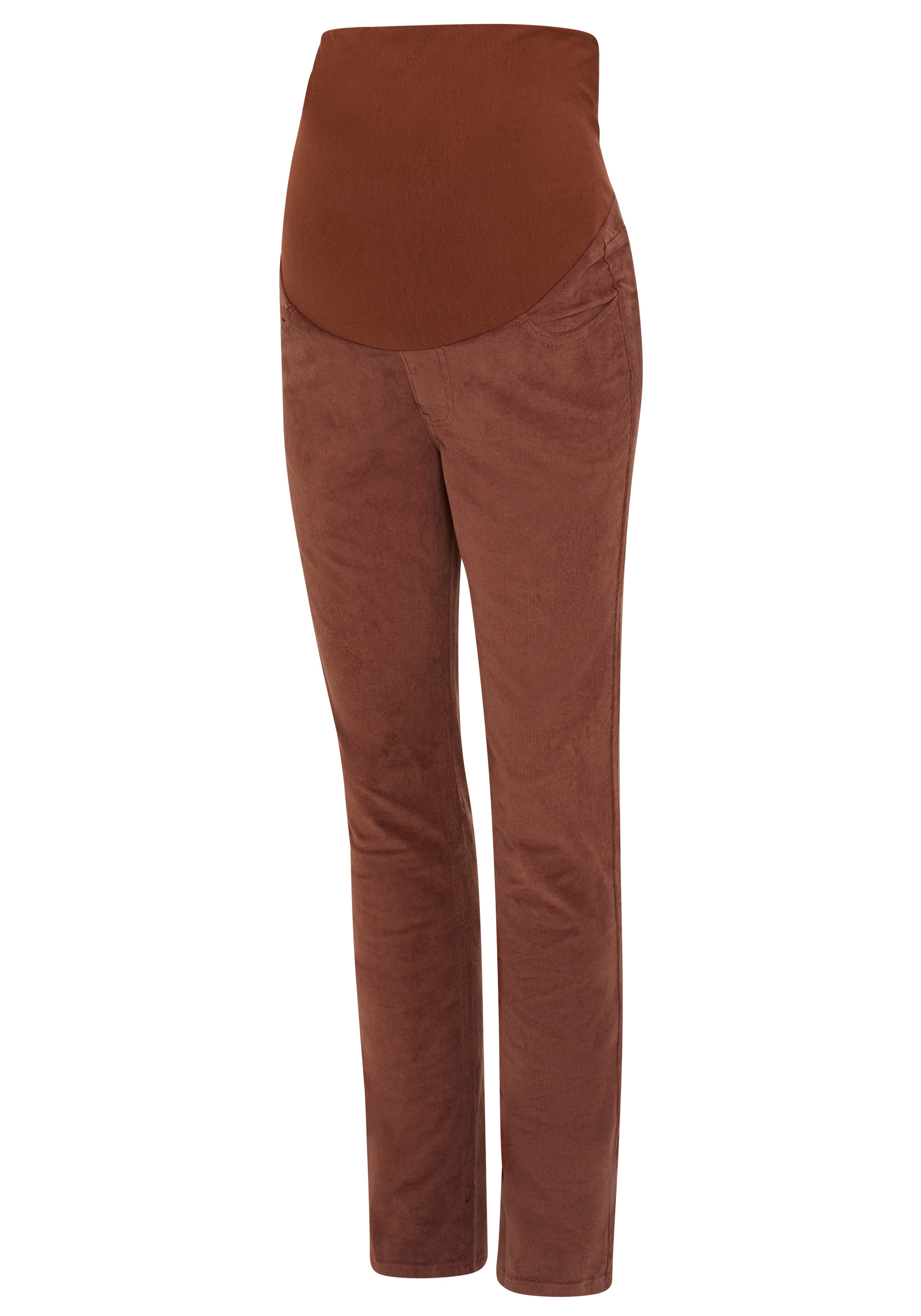 Neun Monate Regular Pants in Brown: front