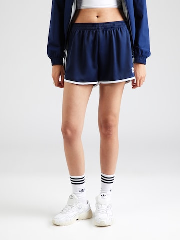 ADIDAS ORIGINALS Широка кройка Панталон 'Adicolor' в синьо: отпред