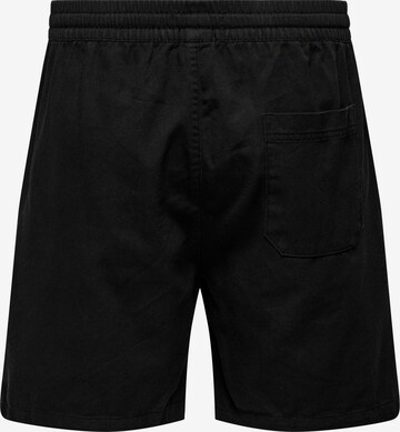 Only & Sons Regular Trousers 'Tel' in Black