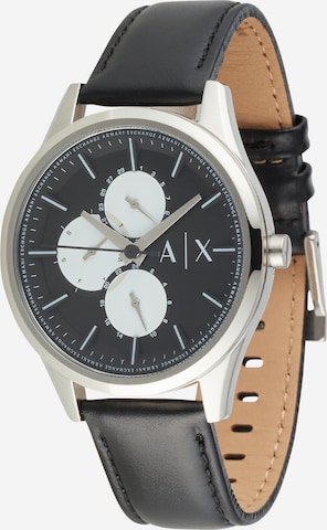 ARMANI EXCHANGE Uhr in Schwarz: predná strana