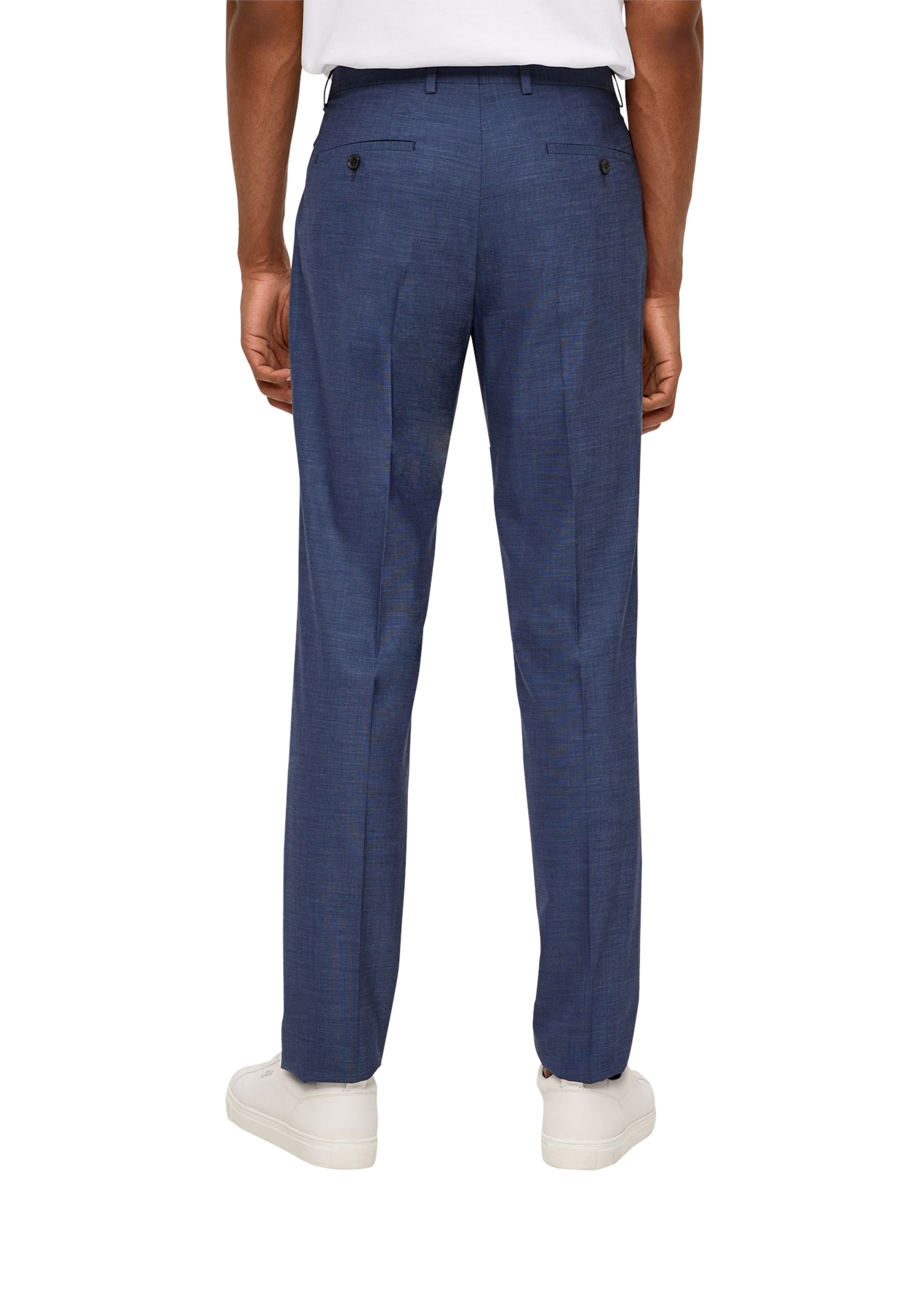 Regular Pantalon à plis 'S.Opure' s.Oliver en bleu