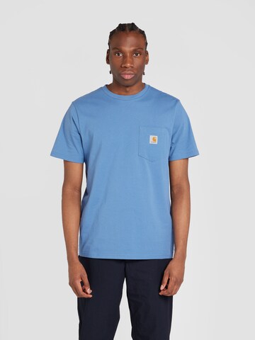 Carhartt WIP Koszulka w kolorze niebieski: przód