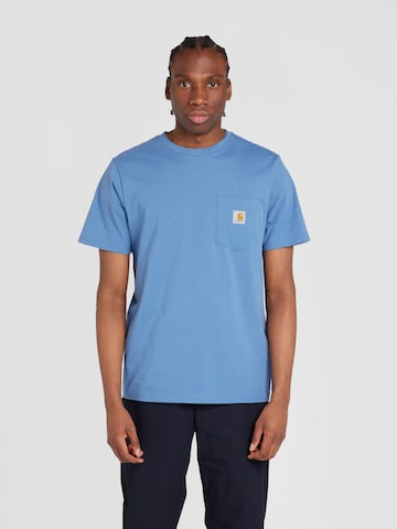 Carhartt WIP - Camiseta en azul: frente