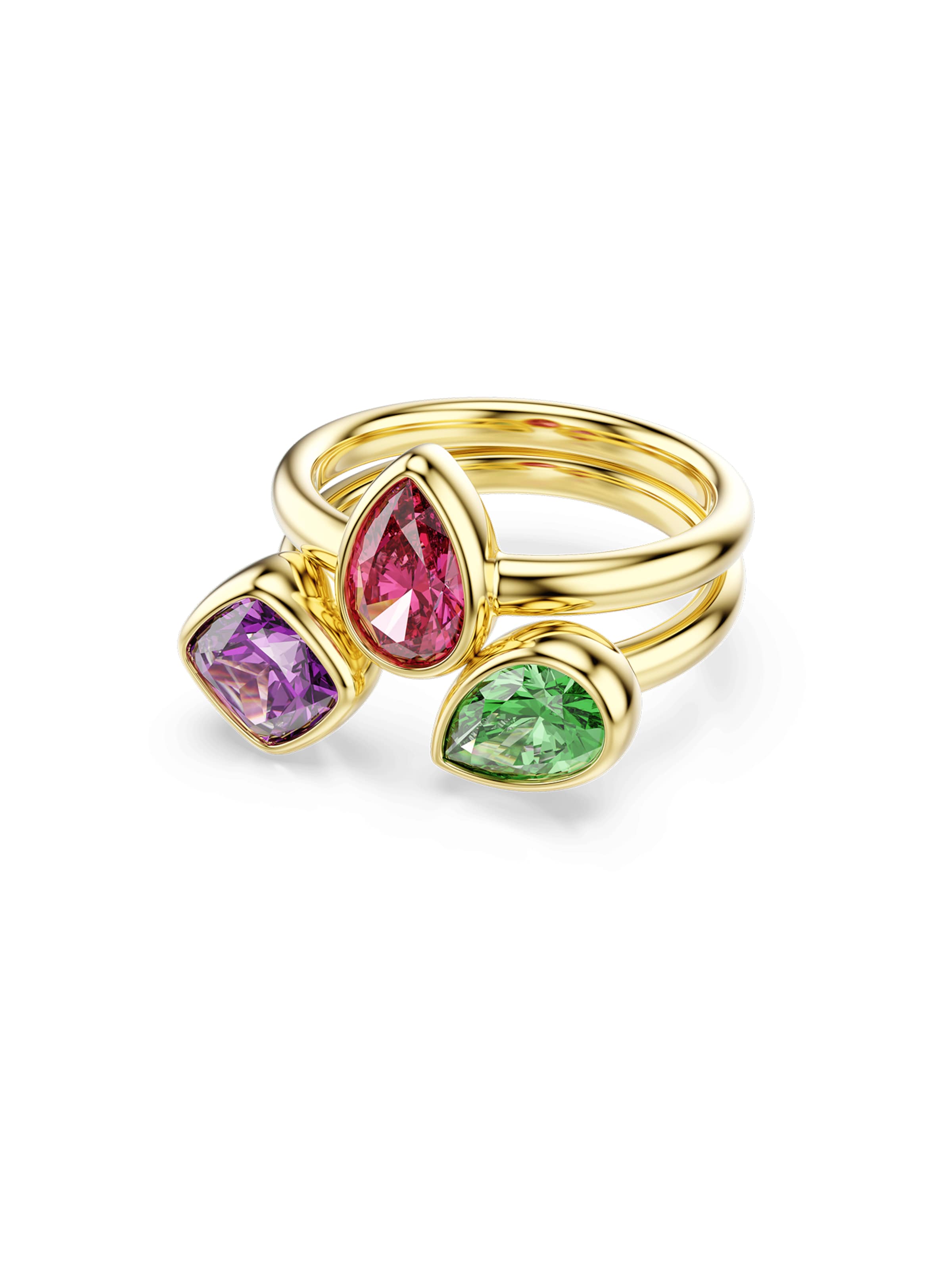 Swarovski Prstan 'IMBER' | zlata barva: sprednja stran
