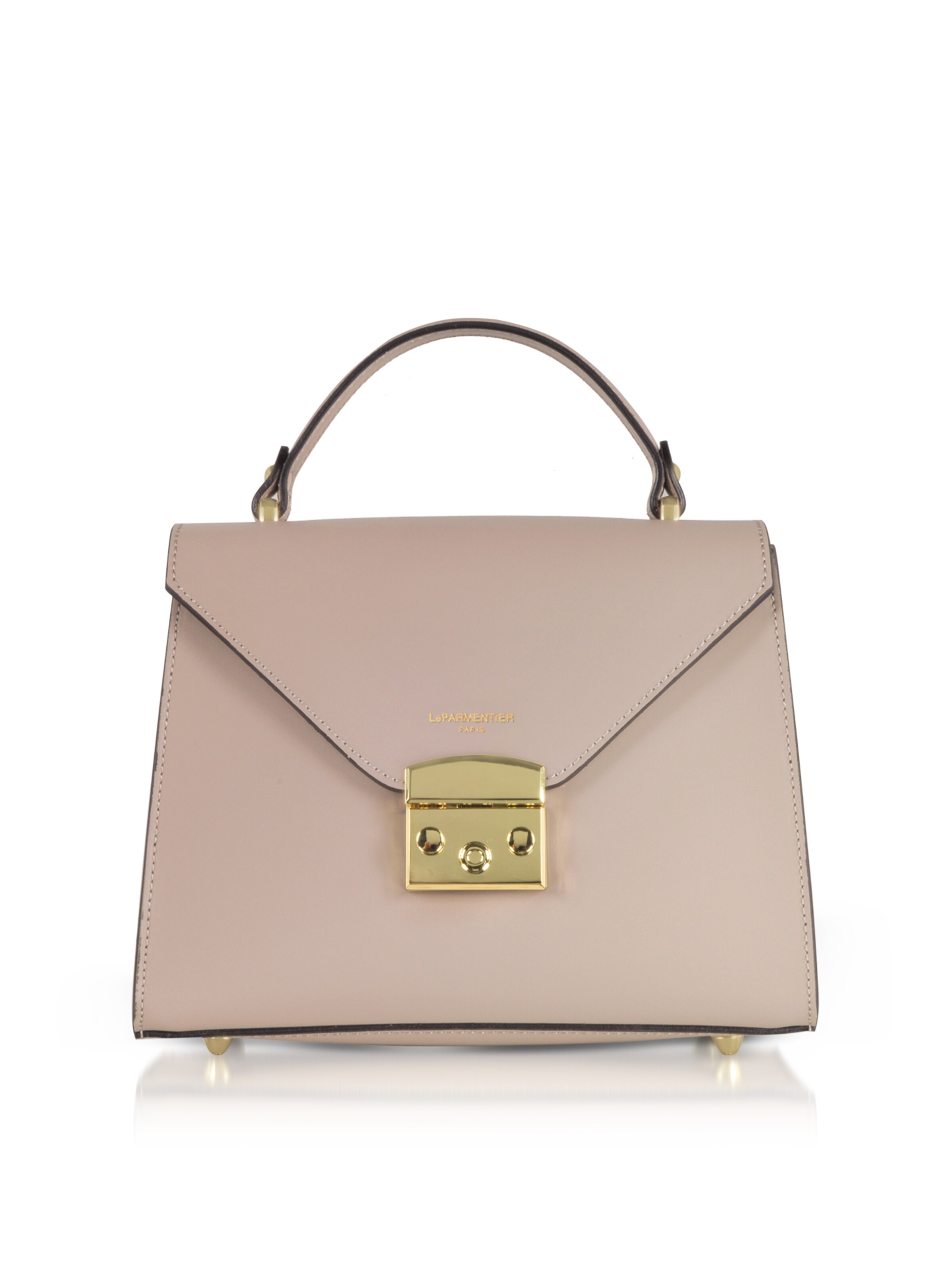 LeParmentier Handtas 'Peggy' in Beige: voorkant