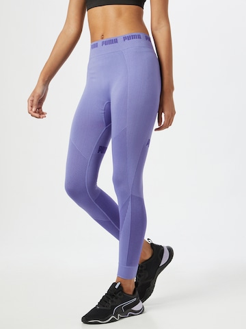 PUMA Skinny Sporthose in Lila: predná strana