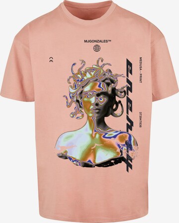 MJ Gonzales T-Shirt 'Medusa' in Orange: predná strana