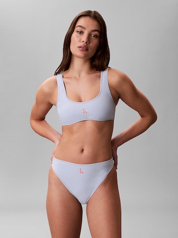Bas de bikini 'CK Monogram' Calvin Klein Swimwear en violet : devant