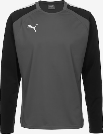 PUMA Athletic Sweatshirt in Grey: front