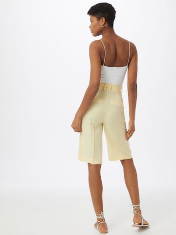 Another Label Regular Pleat-Front Pants 'Dryade' in Yellow