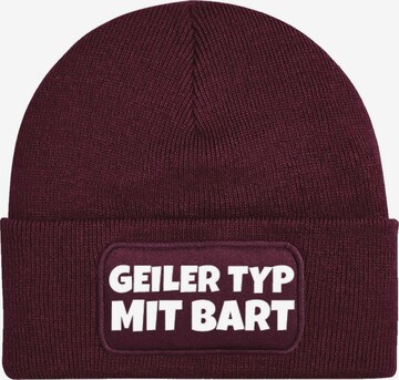 Youth Designz Mütze 'Geiler Typ mit Bart' in Rot: Vorderseite