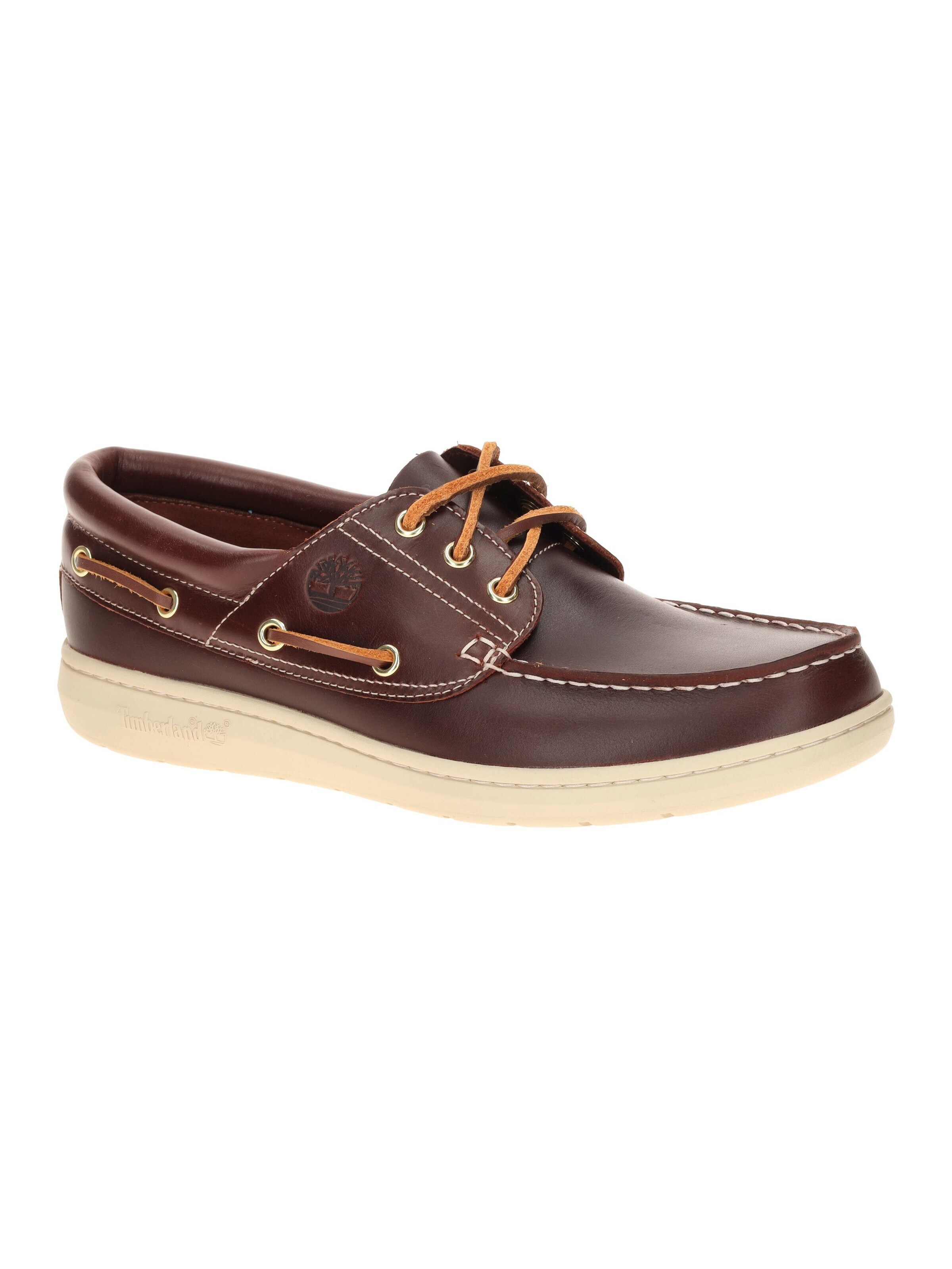 TIMBERLAND Classic Flats 'Timberland Portofino Pier Schuhe dunkelrot Bootsschuhe 0A6CXM' in Red: front