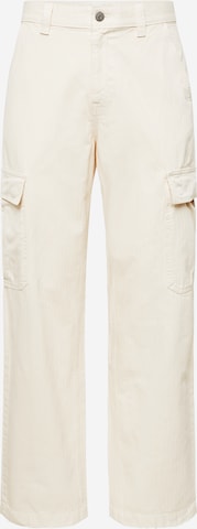 Loosefit Pantalon cargo 'Aiden' Tommy Jeans en blanc : devant