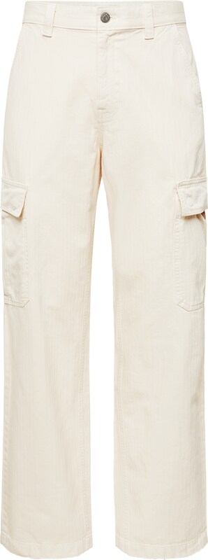 Tommy Jeans Loosefit Cargohose 'Aiden' in Naturweiß Tommy Jeans Loosefit Cargohose 'Aiden' in Naturweiß
