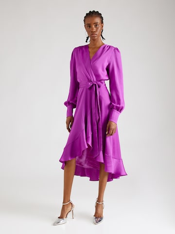 Robe de cocktail SWING en violet : devant